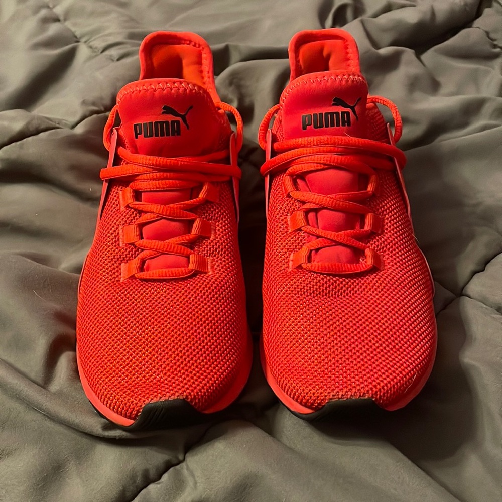 Red Puma Electron Street Sneaker, size 5.5 woman’s. Worn 2x.